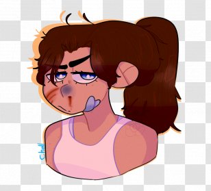 Cheek Ear Glasses Chin Clip Art - Cartoon - Chell Portal Transparent PNG