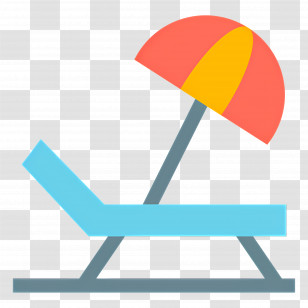 Beach Umbrella - Beach Chair With Umbrella Transparent PNG