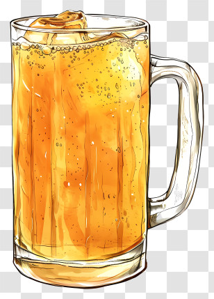Jal Jeera Beverage - Cold Beer In A Mug Transparent PNG