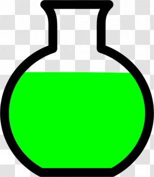 Laboratory Flasks Erlenmeyer Flask Chemistry Beaker Clip Art - Green - Vector Transparent PNG
