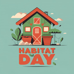 World Habitat Day - Green House Graphic For Habitat Day Concept Transparent PNG