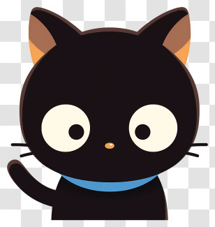 Chococat - Cute Black Cat Cartoon Character Transparent PNG