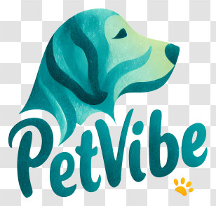 Petvibe - PetVibe Teal Dog Logo Transparent PNG