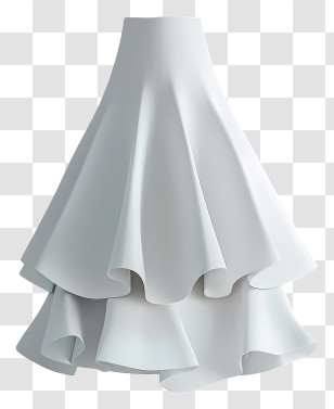 Skirt - Elegant White Skirt Transparent PNG