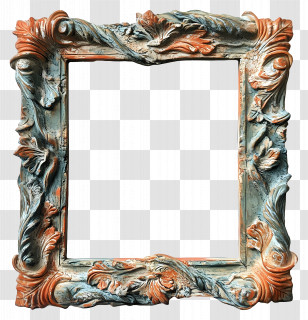 Old Frame - Vintage Ornate Decorative Frame Transparent PNG
