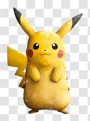 Pikachu - Realistic Pikachu Figurine Illustration Transparent PNG