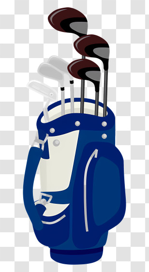 Icon - Golf Bag With Clubs Transparent PNG