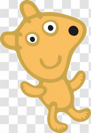 Peppa Pig - Friendly Cartoon Dog Character Transparent PNG
