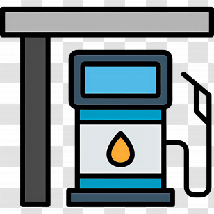 Gas Station - Gas Pump At Fuel Station Transparent PNG