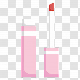 Lipstick - Pink Lip Gloss In A Tube Transparent PNG