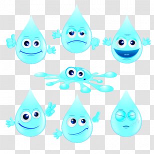 Cuteness Smiley Clip Art - Emoticon - More Than A Collection Of Water Droplets Expression Transparent PNG