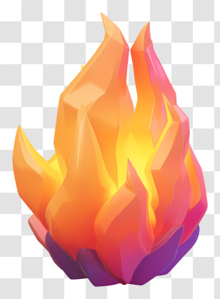 Fire - Bright Orange Fire Flames Transparent PNG
