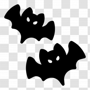 Halloween Bat - Black Bat Silhouettes For Halloween Transparent PNG