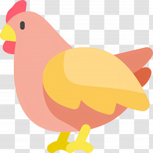Chicken - Cute Cartoon Chicken Illustration Transparent PNG