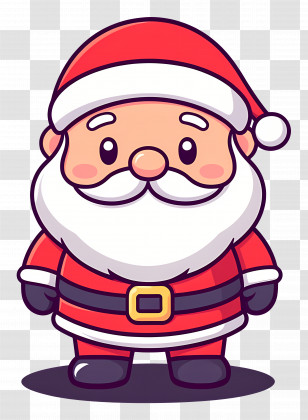 Santa Claus - Cute Cartoon Santa Claus Illustration For Christmas Transparent PNG
