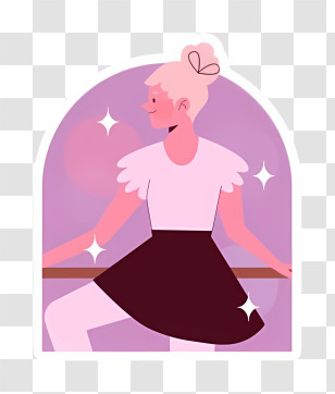 Dancer - Ballet Dancer In White Dress Transparent PNG