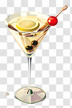 Martini - Classic Martini Cocktail Transparent PNG