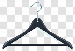 Clothes Hanger - Black And Blue Clothing Hanger Transparent PNG