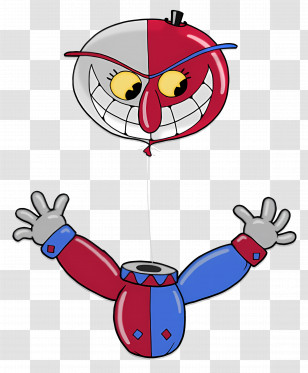 Beppi The Clown - Grinning Balloon Character Transparent PNG