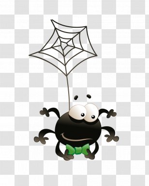 Spider Cartoon - Designer - Vector Material Transparent PNG