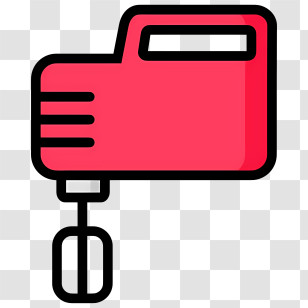Kitchen Icon - Red Hand Mixer For Baking Enthusiasts Transparent PNG