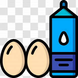 Milk And Egg - Eggs And Milk Illustration Transparent PNG