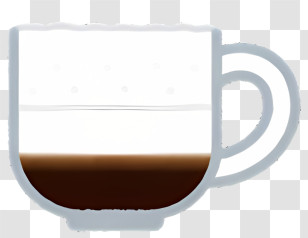 Coffee - Coffee Cup Illustration With Filled Content Transparent PNG