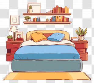 Bedroom Furniture - Modern Bedroom Interior Design Transparent PNG
