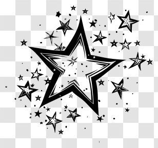 Stars - Black Star Creative Design Transparent PNG