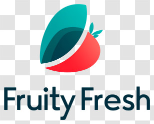 Fruity Fresh Logo - Fruity Fresh Modern Fruit Logo Transparent PNG