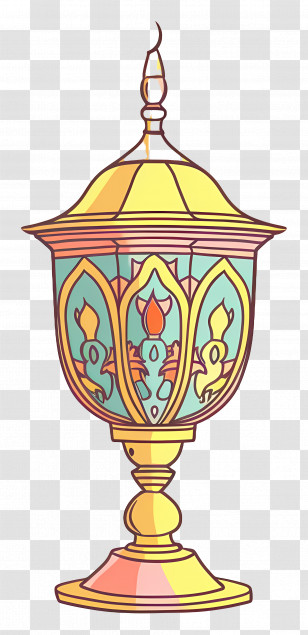 Islamic Lamp - Ornate Decorative Lantern Transparent PNG