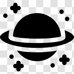 Planets - Planet With Rings Space Icon Transparent PNG