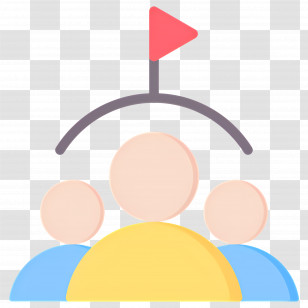 Leadership - Team Goal And Achievement Concept Illustration Transparent PNG
