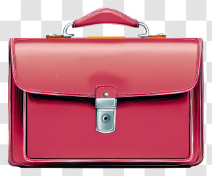 Office Bag - Red Briefcase With Handle Transparent PNG
