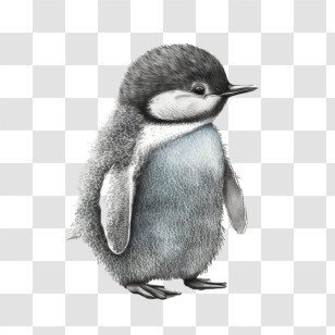 Hand Drawn Penguin
 - Penguin Chick Illustration Transparent PNG