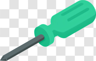 Icon - Green Screwdriver Illustration Transparent PNG