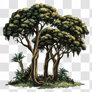 Kapok Trees - Forest Trees Nature Transparent PNG