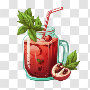 Pomegranate Juice
 - Refreshing Pomegranate Juice In Jar Transparent PNG