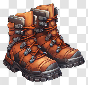 Winter Boots - Durable Hiking Boots For Outdoor Adventures Transparent PNG