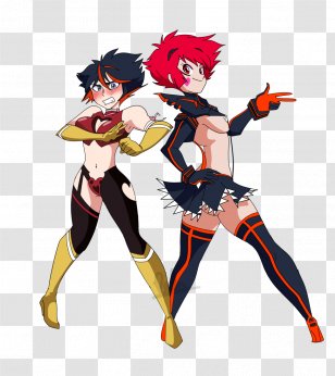 Cutie Honey A Go Go! Ryuko Matoi The Origin. Watercolor Painting - Silhouette Transparent PNG