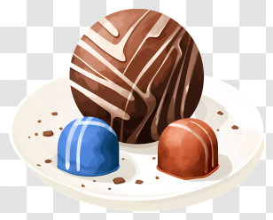 Chocolate Easter Egg - Chocolate Truffles Food Transparent PNG