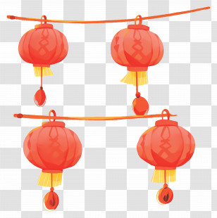 Chinese Lantern - Red Paper Lanterns For Festival DÃ©cor Transparent PNG