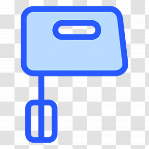 Blender - Blue Hand Mixer For Baking Transparent PNG