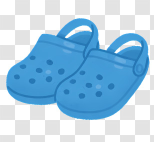 Sandal - Blue Comfortable Clogs Transparent PNG