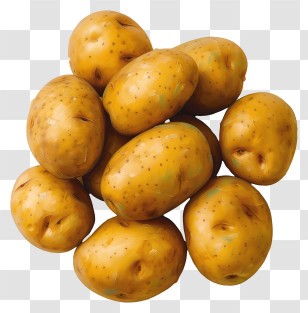 Potatoes - Fresh Raw Potatoes In A Pile Transparent PNG