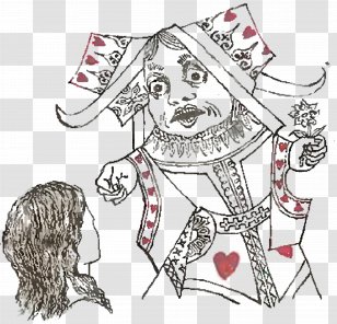 Alice's Adventures In Wonderland Queen Of Hearts Red Through The Looking-Glass, And What Alice Found There - Cartoon Transparent PNG