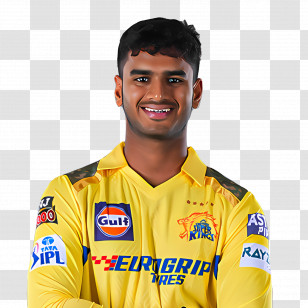 Chennai Super Kings - Cricket Player In Yellow Jersey Transparent PNG