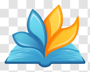Book Icon - Open Book With Colorful Pages Transparent PNG