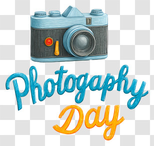 World Photography Day - Celebrating Photography Day With Camera Transparent PNG