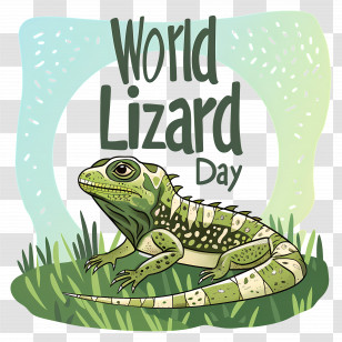 World Lizard Day - Illustration Celebrating World Lizard Day Transparent PNG